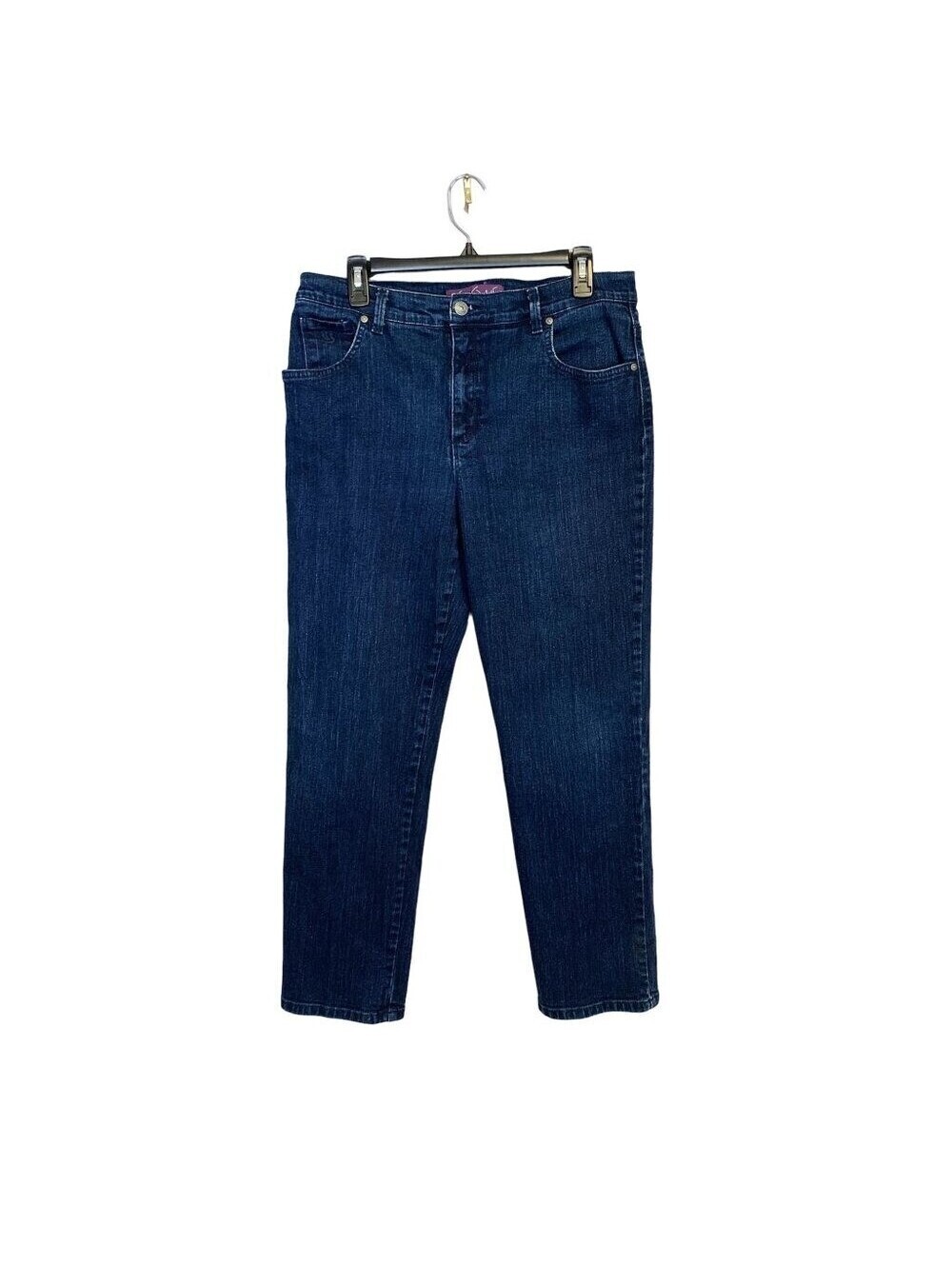 Gloria Vanderbilt Amanda Jeans Womens 14P Dark Wash High Rise Tapered Denim
